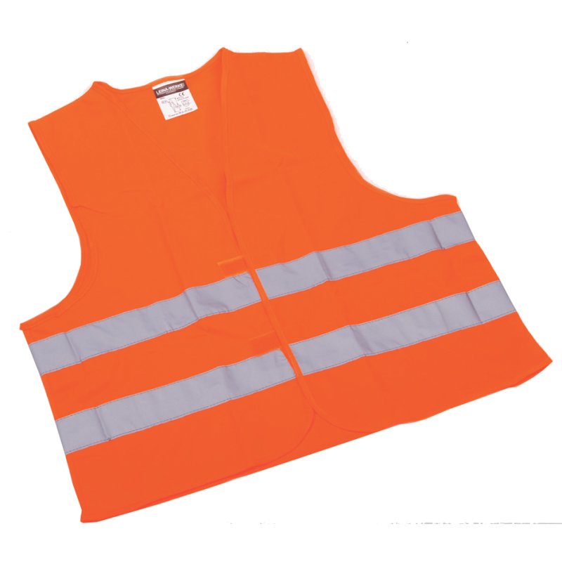 LEINA-WERKE gilet de sécurité, jaune, DIN EN ISO 20471, avec bande auto-agrippante
